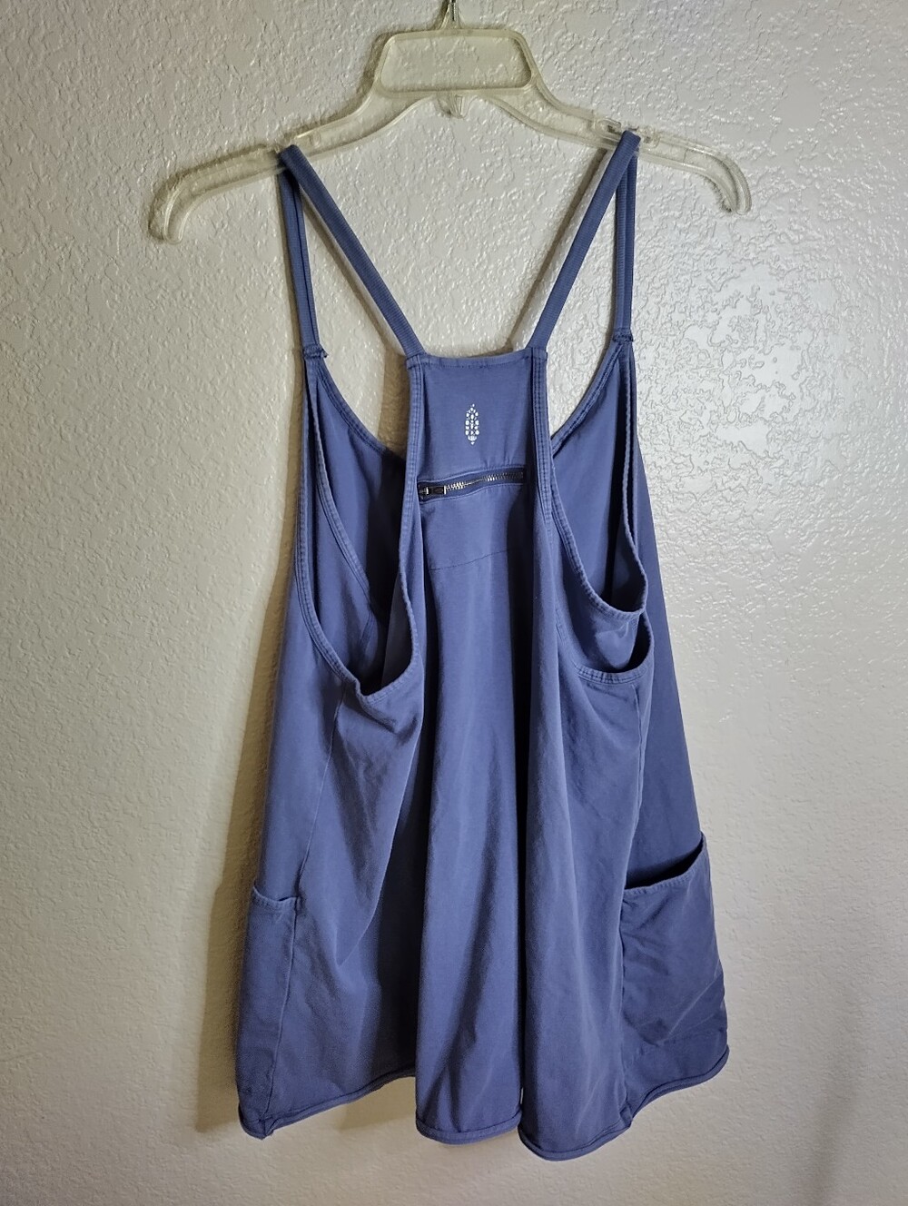 Free People Movement Hot Shot Mini Dress Indigo Blue Sz L - Picture 6 of 8
